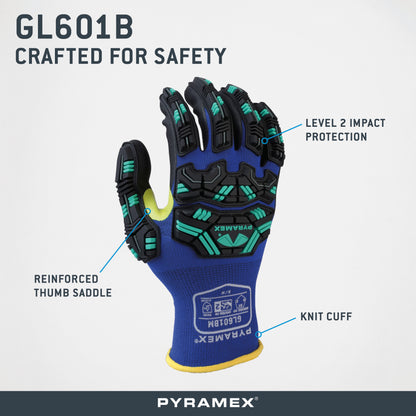 GL601B - Micro-Foam Nitrile Level 2 Impact - official Pyramex product image 2