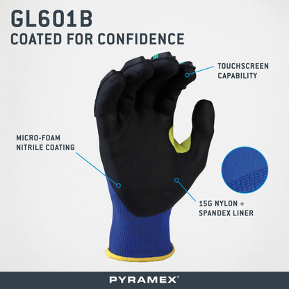 GL601B - Micro-Foam Nitrile Level 2 Impact - official Pyramex product image 3