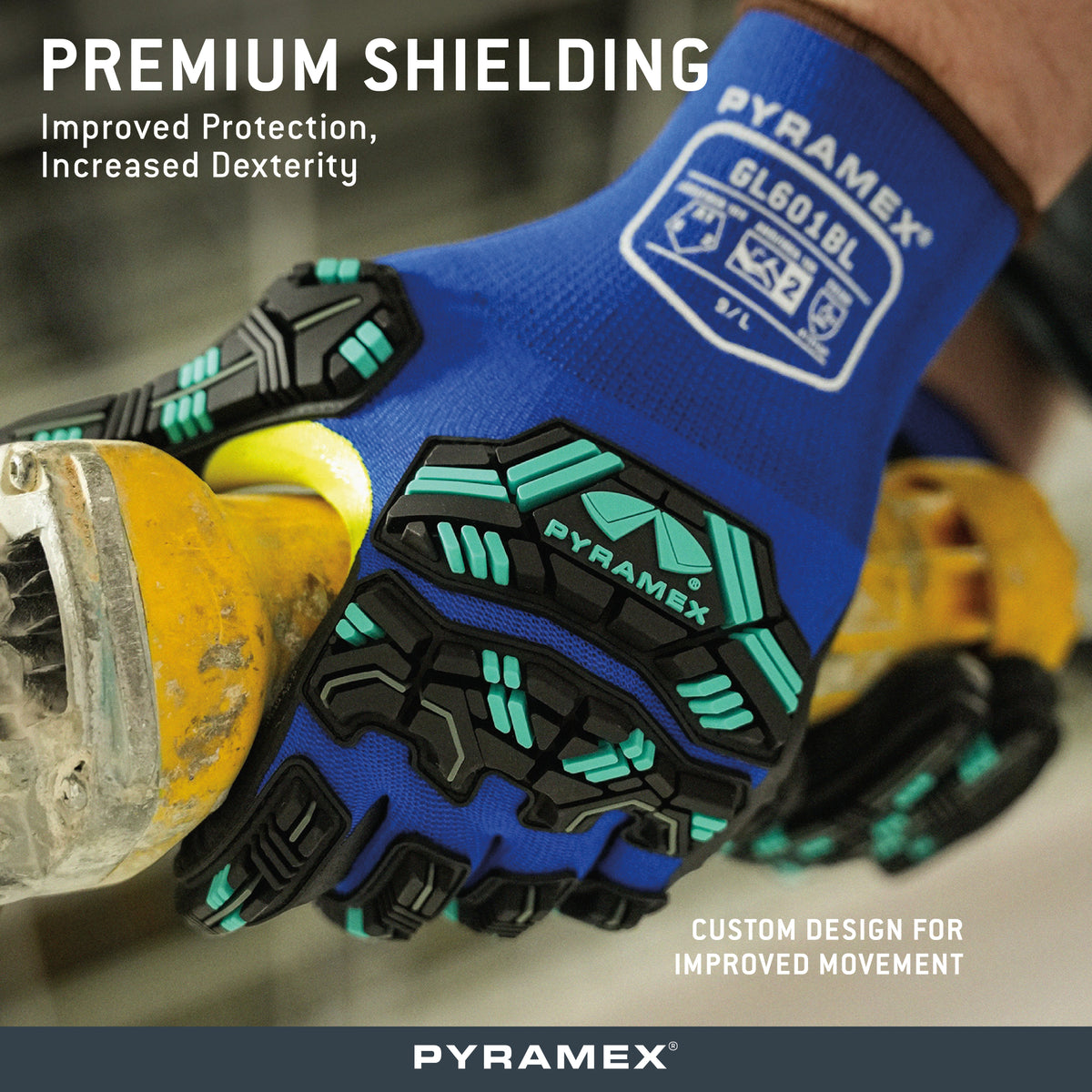 GL601B - Micro-Foam Nitrile Level 2 Impact - official Pyramex product image 4