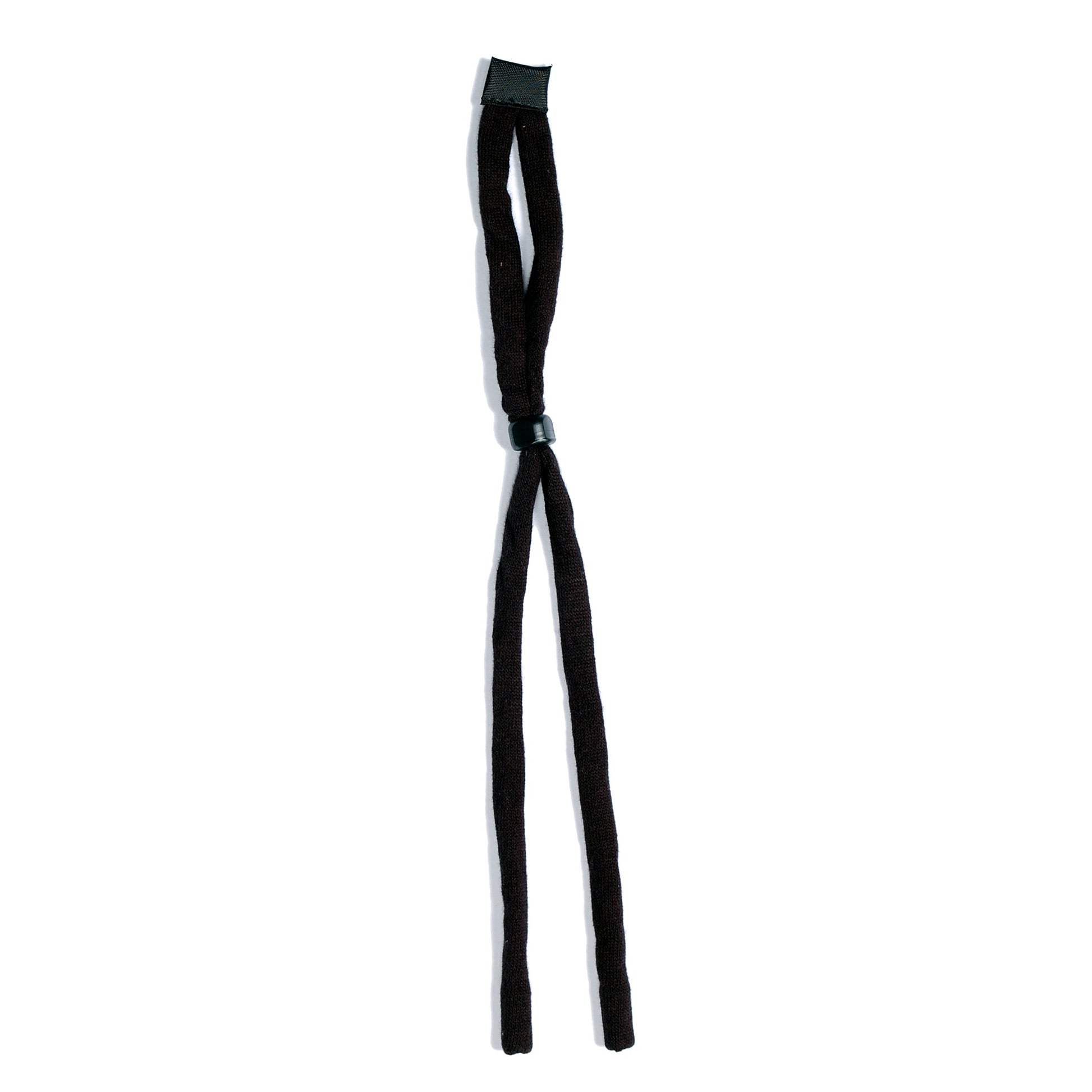 Cordova Black Cotton Eyeglass Cord, Rubber Slide #EC001