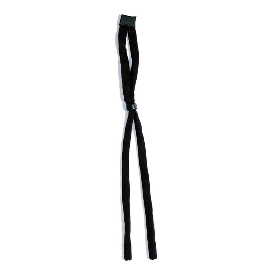 Cordova Black Cotton Eyeglass Cord, Rubber Slide #EC001