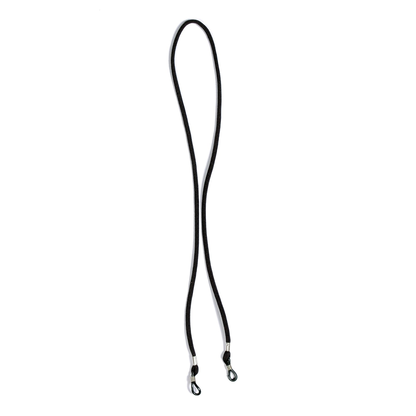 Cordova Black Nylon Eyeglass Cord, Rubber Loops #EC002