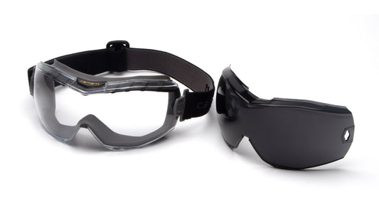 Pyramex EK110 Goggle Safety Goggles Clear/Gray H2MAX Anti-fog model CHG12KIT