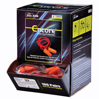 Cordova Encore™ Orange Foam PU Ear Plugs, Cor #EPFC01 image 2