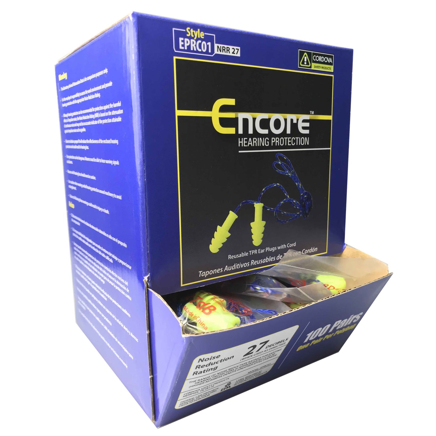 Cordova Encore™ Lime Reusable TPR Ear Plugs #EPRC01 image 2
