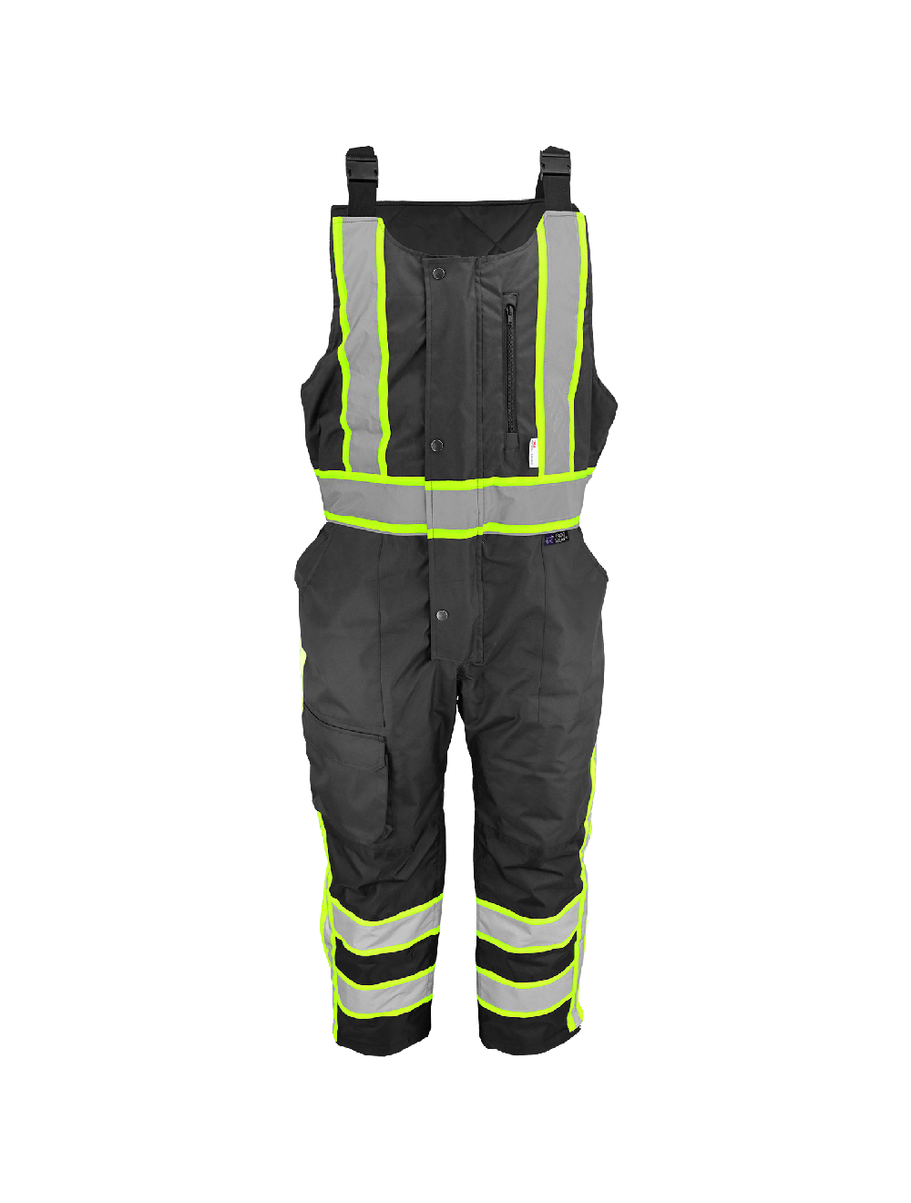 FrogWear® HV Enhanced-Visibility Insulated Winter Bibs with Polyurethane Coated Oxford Polyester - EV-700