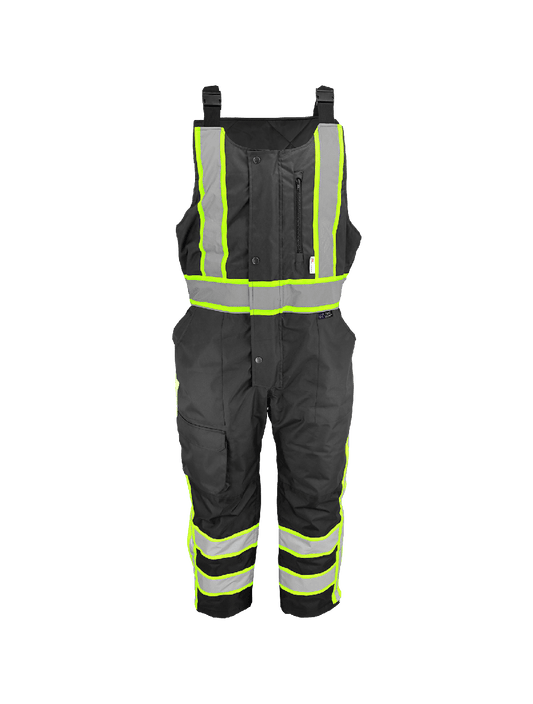 FrogWear® HV Enhanced-Visibility Insulated Winter Bibs with Polyurethane Coated Oxford Polyester - EV-700