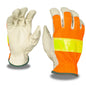 Cordova Grain Pigskin Driver, HI-VIS Orange Mesh #F8805XL