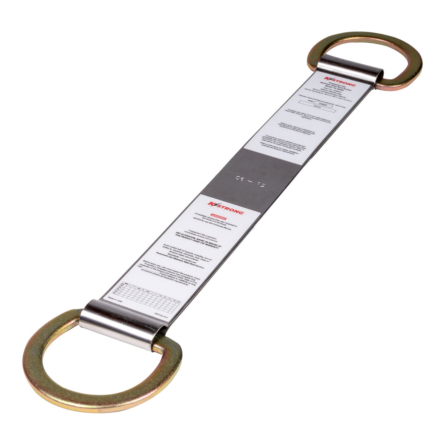 KStrong® Permanent Use Stainless Steel Roof Anchor with D-Rings (ANSI)