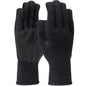 WPP FF-TT-PN-BK – WPP-GLOVE, BLACK ACRYLIC KNIT, BLACK 1-SIDE DOTS ON PALM & FINGERS