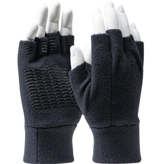 PIP FL-FIN – Gripper Dot Fin Fleece Fingerless Glove with Gripper Dotted Palm