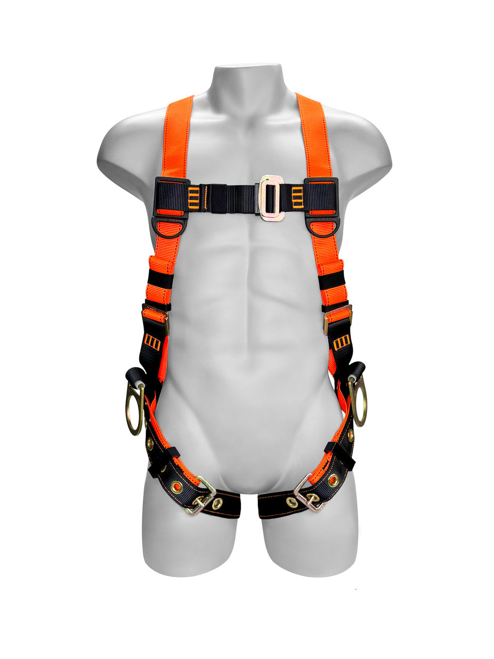 Frontline Fall 100VTB-UN-3D Combat™ Economy Series Full Body Harness with Tongue Buckle Legs (Uni) - 3D Rings Protection PPE