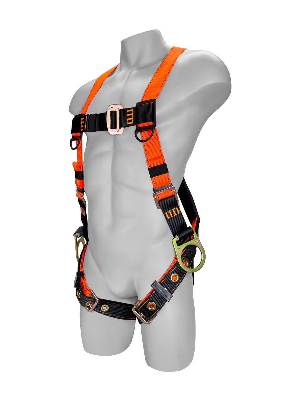 Frontline Fall 100VTB-UN-3D Combat™ Economy Series Full Body Harness with Tongue Buckle Legs (Uni) - 3D Rings Worksite Safety & Industrial Supplies PPE
