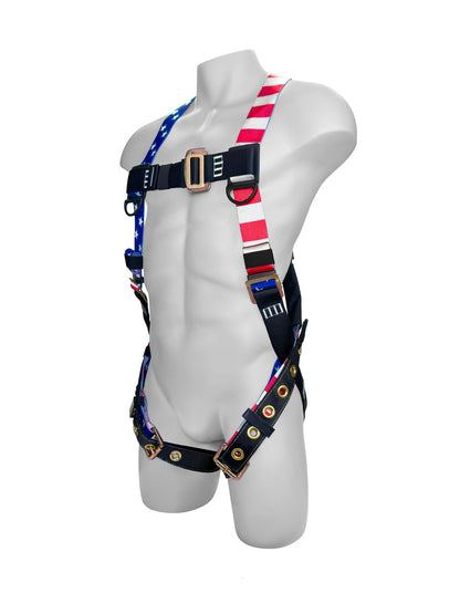 Frontline Fall 100VTB-UN-AM Combat™ American Style Economy Series Full Body Harness with Tongue Buckle Legs (Uni) Worksite Safety & Industrial Supplies PPE