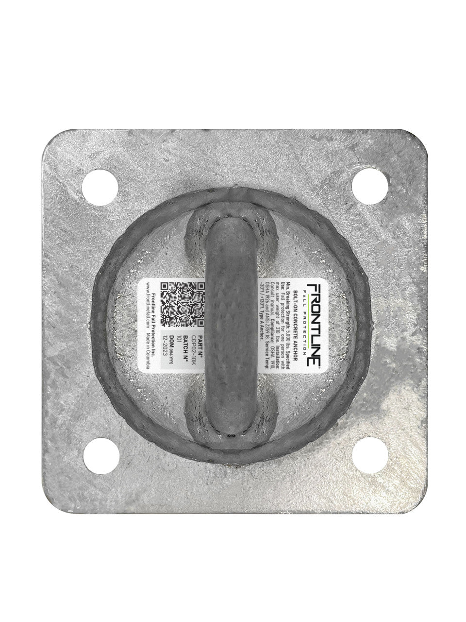 Concrete and Steel 10k Lbs Reusable Anchor Plate COP02-10K