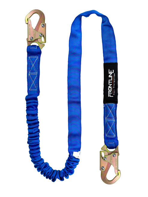 Frontline LIS61S-AM Combat™ American Style Single Leg 6' Snaphook Lanyard with Internal Shock Absorber