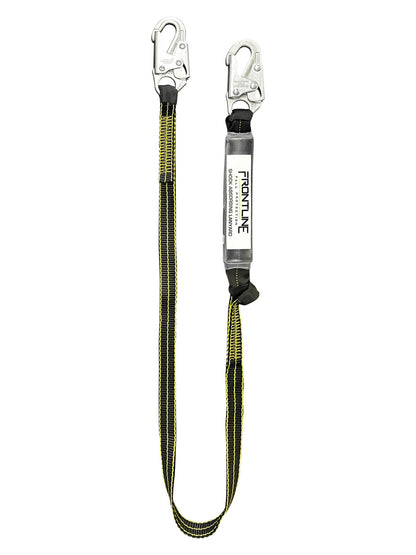 Frontline LIS61SDL Oil and Gas 6' Single Leg Lanyard with Snap Hooks