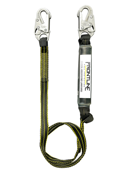 Frontline LIS61SDL Oil and Gas 6' Single Leg Lanyard with Snap Hooks