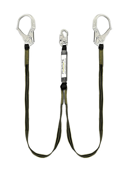 Frontline LIS62RDL Oil and Gas 6' Double Leg Lanyard with Rebar Hooks