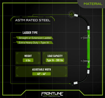 Frontline Fall LAS48 Universal Ladder Stabilizer – Cut Level A1 Worksite Safety & Industrial Supplies PPE