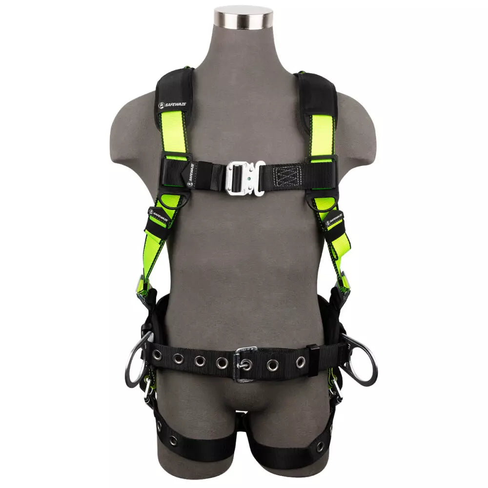 Safewaze FS170-QC PRO Construction Harness: 3D, QC Chest, TB Legs product image