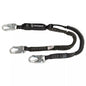 Safewaze FS571 PRO 62 Stretch Energy Absorbing Lanyard: Dual Leg, Snap Hooks product image