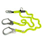 Safewaze FS66150 PRO 62 Stretch Internal Energy Absorbing Lanyard: Dual Leg, O-Ring, Rebar Hooks product image