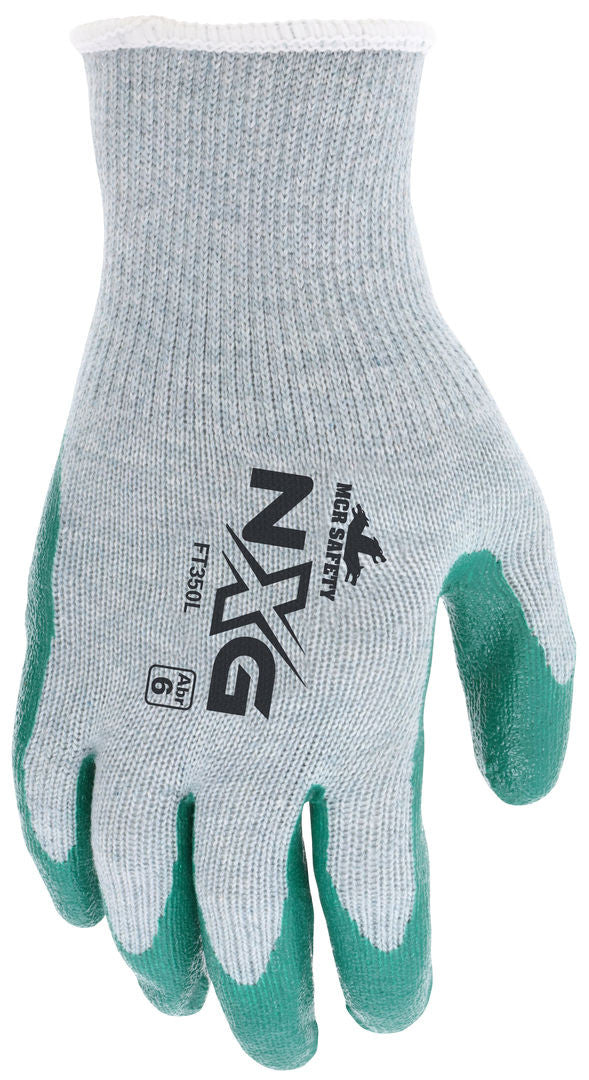 NXG® Work Gloves, 10-Gauge Cotton Polyester Shell, Nitrile Palm, Knit Wrist
