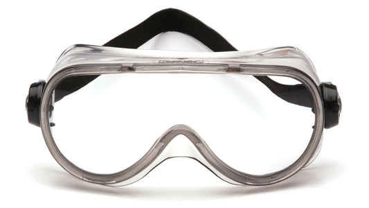 Pyramex Top Shelf Chemical Splash Goggle Safety Goggles Gray Clear model G304T