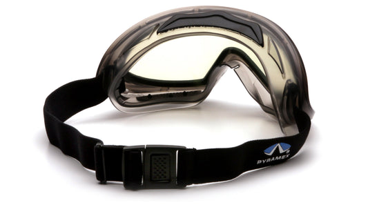 Pyramex Capstone Dual Lens Safety Goggles Gray Clear model G504DT