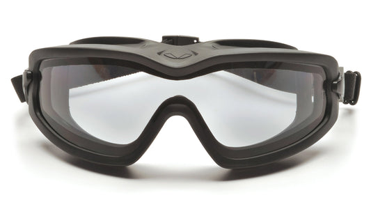 Pyramex V2G Plus Safety Goggles Black Clear model GB6410SDT
