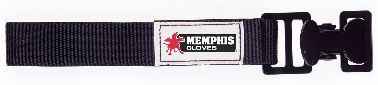 Glove Clip, 12-Inch Black Nylon Strap, Metal Clamp