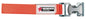 Glove Clip, Metal Clamp, 12-Inch Orange Nylon Strap