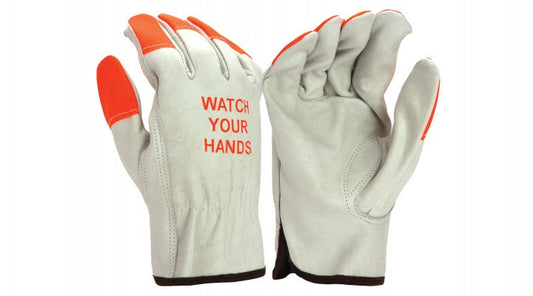 Pyramex GL2002K - Value Cowhide Driver Leather Work Gloves Small model GL2002KS