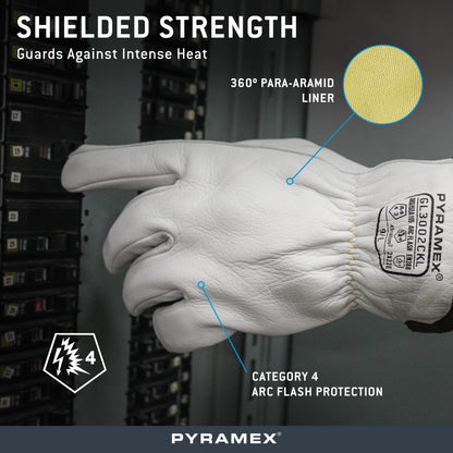 GL3002CK - Arc Flash Premium Goatskin Driver Para-Aramid A4 Cut