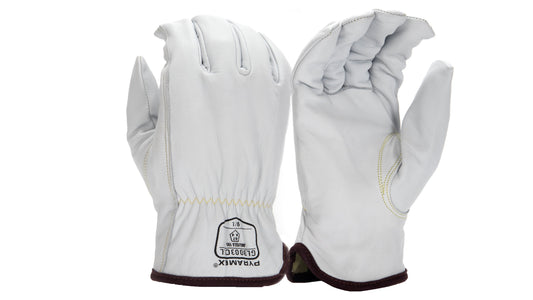 Pyramex GL3003CK - Premium Goatskin Driver Para-Aramid A7 Cut Cut-Resistant Gloves Small - 2X-Large model GL3003CKS