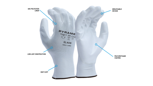 Pyramex GL409 - Polyurethane Cut-Resistant Gloves Small model GL409S