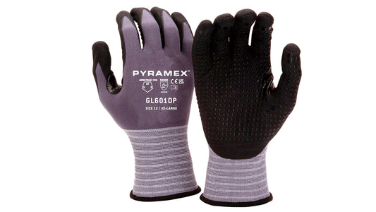 Pyramex GL601DP - Micro-Foam Nitrile Dotted Safety Workwear Small model GL601DPS