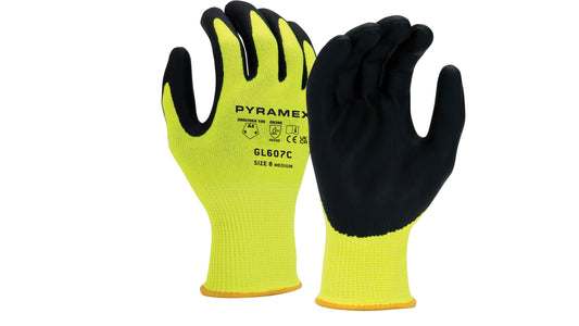 Pyramex GL607C - Micro-Foam Nitrile A4 Cut Safety Workwear Small Polybag model GL607CS