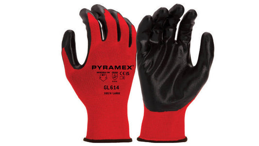 Pyramex GL614 - Nitrile Smooth Cut-Resistant Gloves Small model GL614S