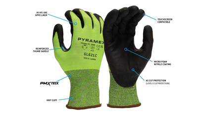 Pyramex GL621C - Micro-Foam Nitrile A5 Cut, Model GL621CS - official Pyramex product image 2