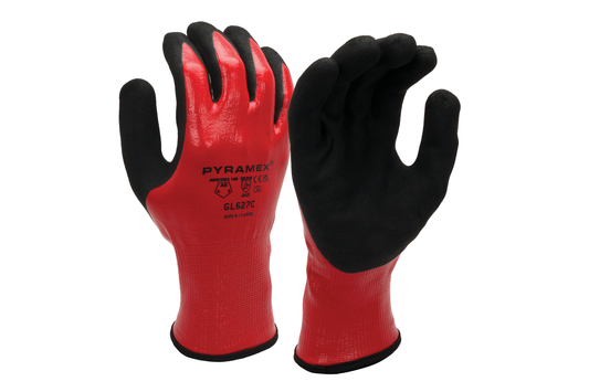 GL627C - Waterproof Double-Dipped Sandy Nitrile A5 Cut - official Pyramex product image 1