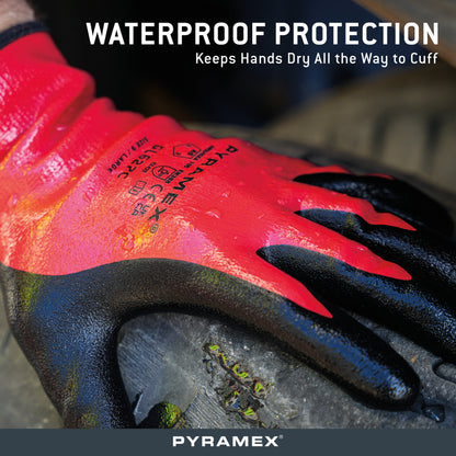 GL627C - Waterproof Double-Dipped Sandy Nitrile A5 Cut - official Pyramex product image 4