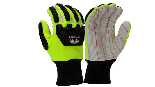 Pyramex GL808 - Corded Cotton A2 Cut Level 2 Impact Cut-Resistant Gloves Small model GL808S