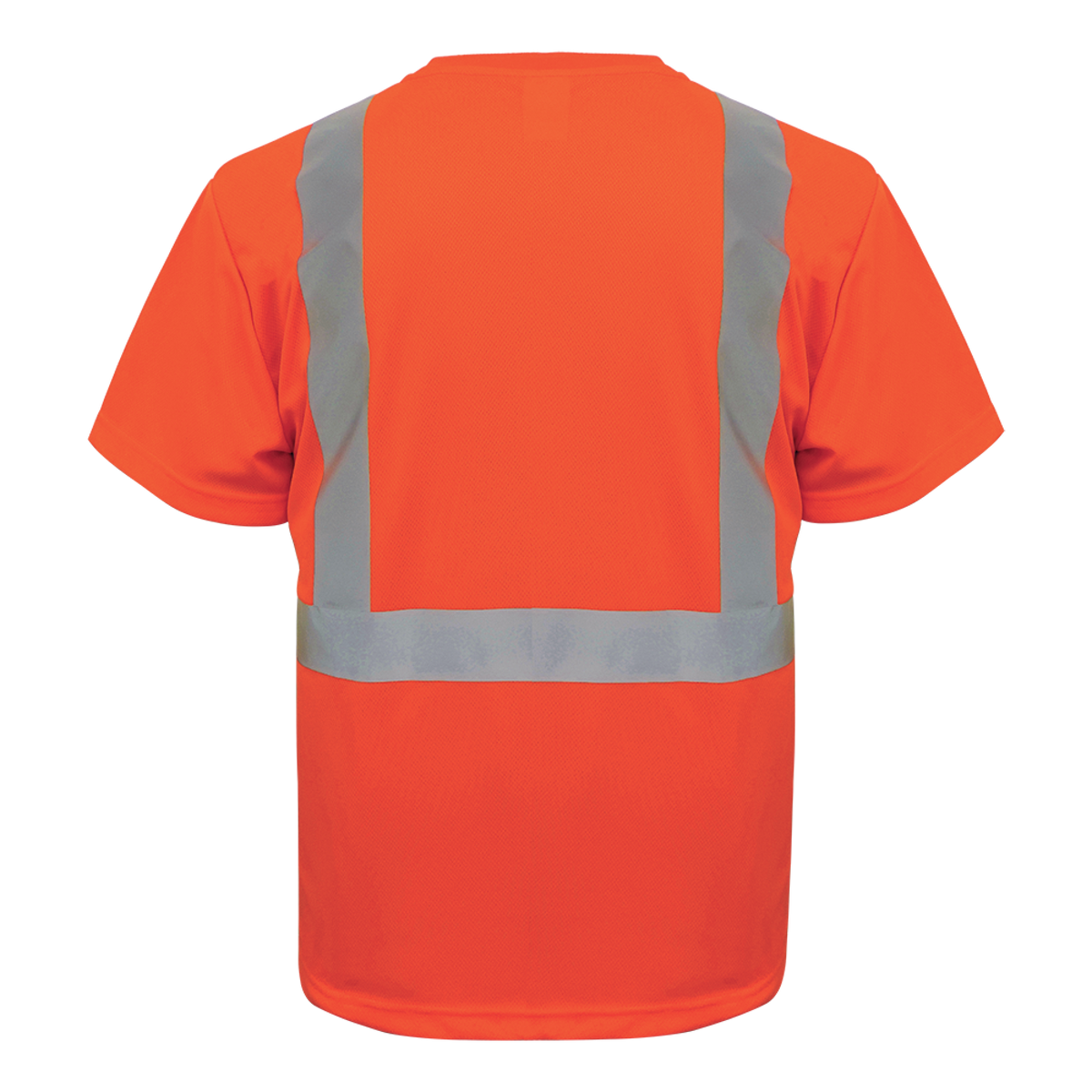 Global Glove GLO-005B orange hi-vis shirt — back view