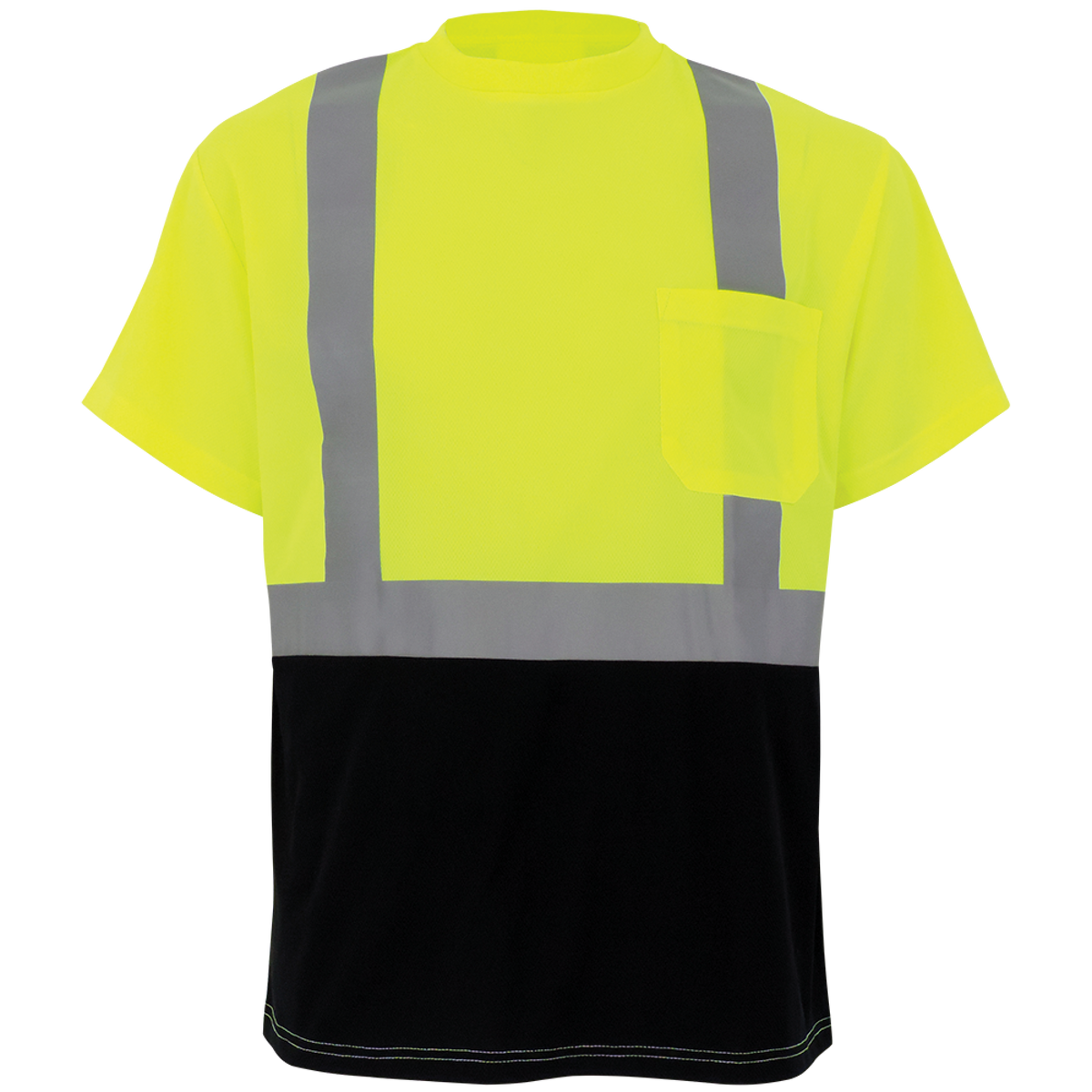 Global Glove GLO-007B - front - yellow/green with black lower front