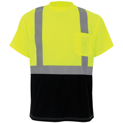 Global Glove GLO-007B - front - yellow/green with black lower front