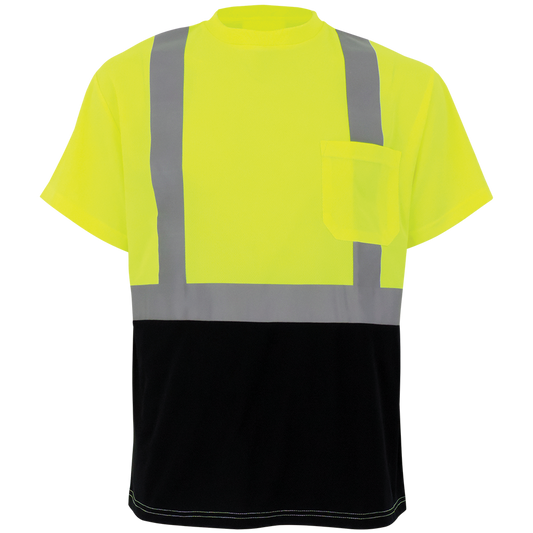 Global Glove GLO-007B - front - yellow/green with black lower front