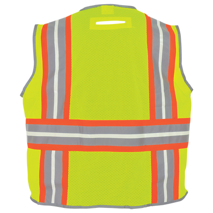 Global Glove GLO-077 - back - yellow/green with orange trim