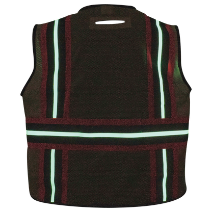 Global Glove GLO-077 - back glow demonstration - yellow/green with orange trim